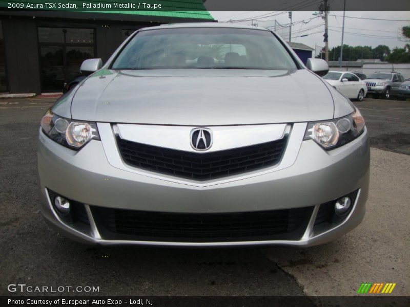 Palladium Metallic / Taupe 2009 Acura TSX Sedan
