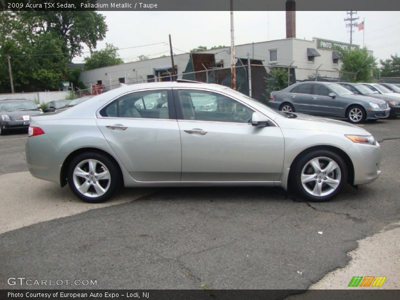 Palladium Metallic / Taupe 2009 Acura TSX Sedan