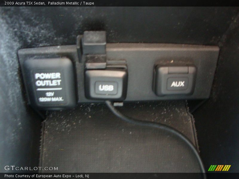 Palladium Metallic / Taupe 2009 Acura TSX Sedan