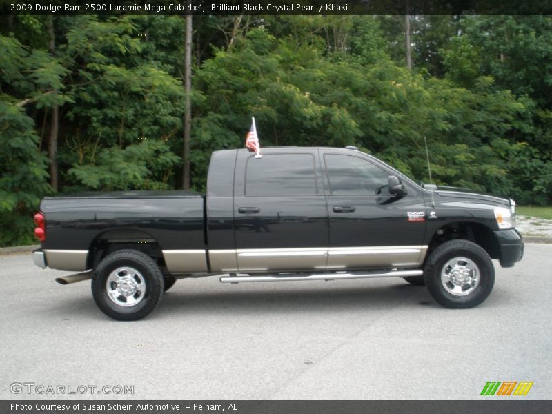  2009 Ram 2500 Laramie Mega Cab 4x4 Brilliant Black Crystal Pearl