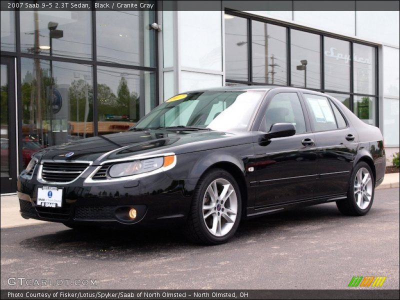 Black / Granite Gray 2007 Saab 9-5 2.3T Sedan