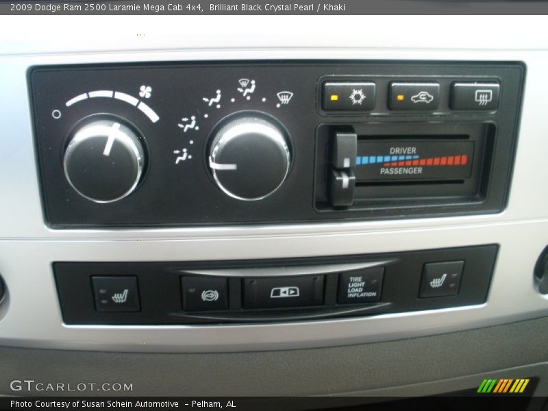 Controls of 2009 Ram 2500 Laramie Mega Cab 4x4