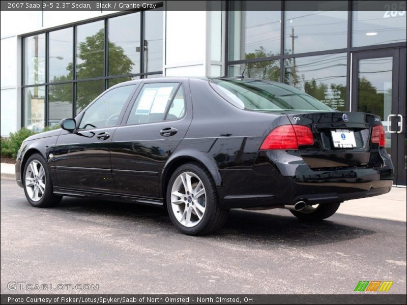 Black / Granite Gray 2007 Saab 9-5 2.3T Sedan