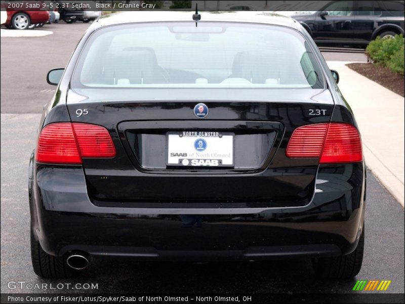 Black / Granite Gray 2007 Saab 9-5 2.3T Sedan
