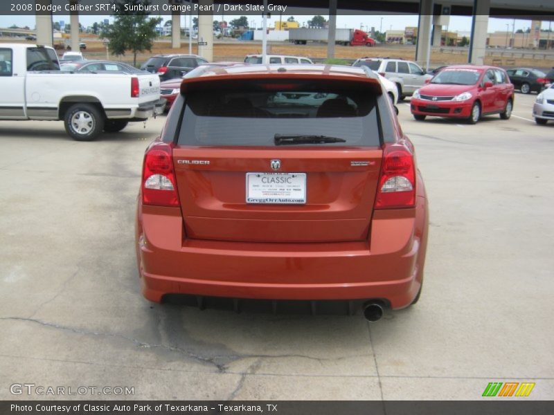 Sunburst Orange Pearl / Dark Slate Gray 2008 Dodge Caliber SRT4