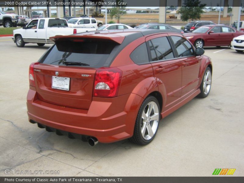 Sunburst Orange Pearl / Dark Slate Gray 2008 Dodge Caliber SRT4
