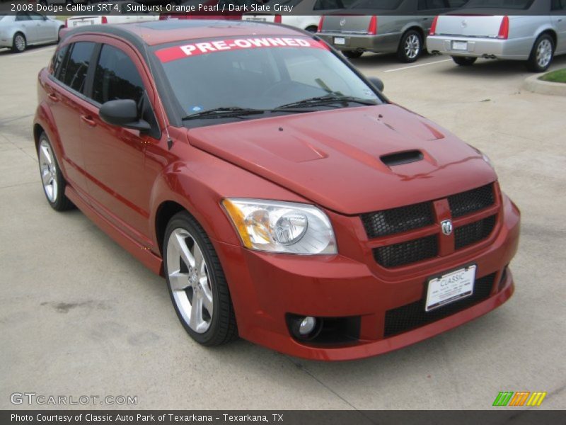 Sunburst Orange Pearl / Dark Slate Gray 2008 Dodge Caliber SRT4