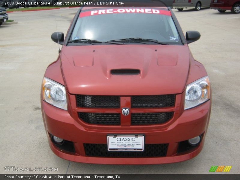 Sunburst Orange Pearl / Dark Slate Gray 2008 Dodge Caliber SRT4