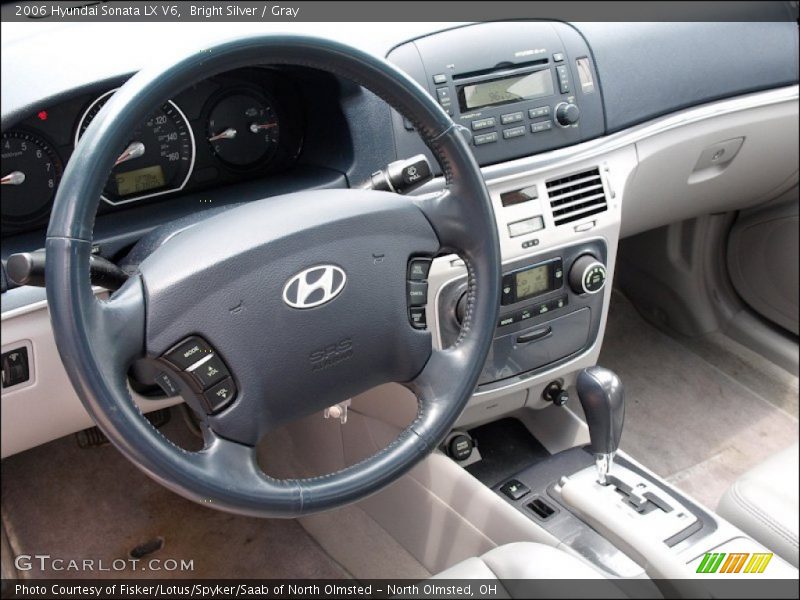 Bright Silver / Gray 2006 Hyundai Sonata LX V6