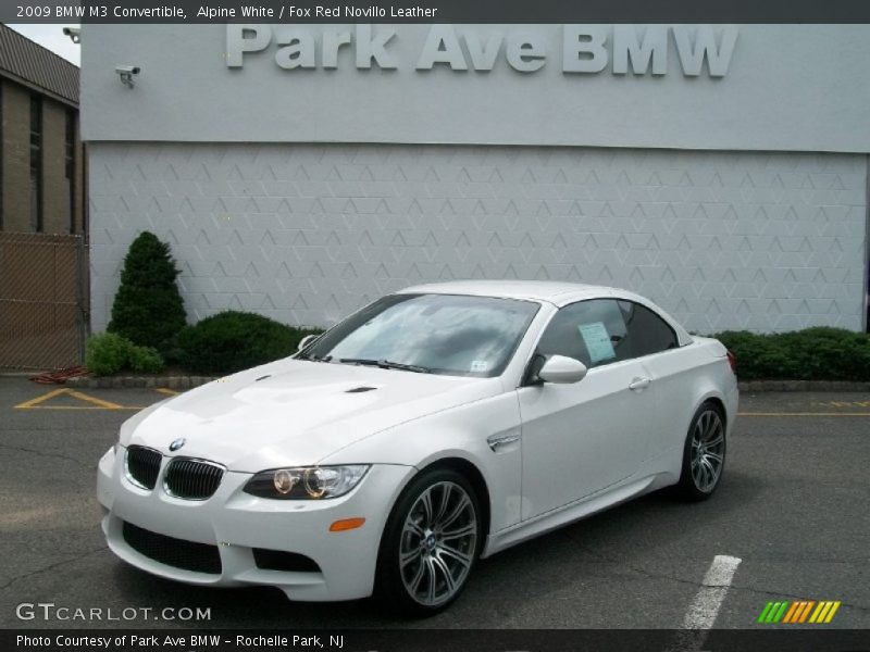 Alpine White / Fox Red Novillo Leather 2009 BMW M3 Convertible