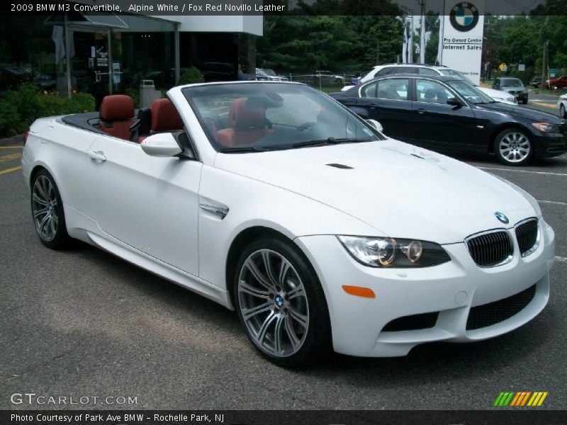 Alpine White / Fox Red Novillo Leather 2009 BMW M3 Convertible