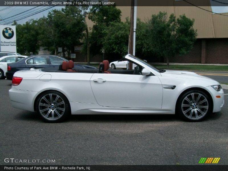 Alpine White / Fox Red Novillo Leather 2009 BMW M3 Convertible