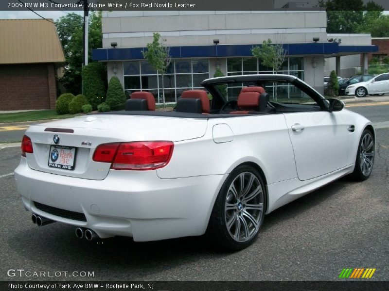 Alpine White / Fox Red Novillo Leather 2009 BMW M3 Convertible