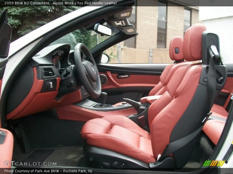  2009 M3 Convertible Fox Red Novillo Leather Interior