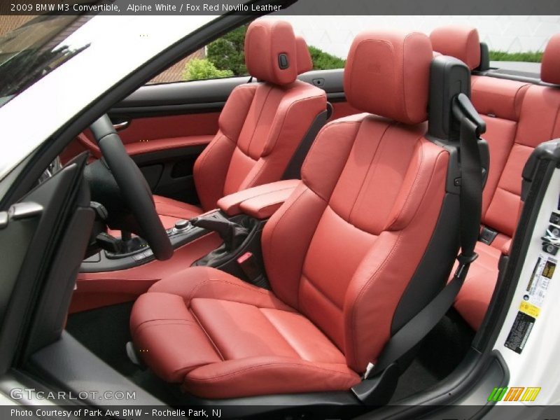  2009 M3 Convertible Fox Red Novillo Leather Interior