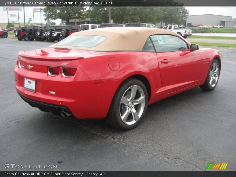 Victory Red / Beige 2011 Chevrolet Camaro SS/RS Convertible