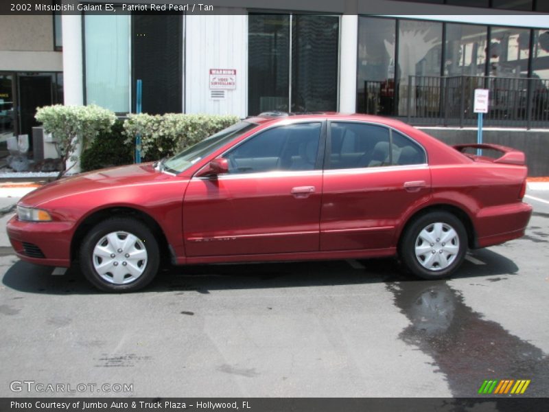 Patriot Red Pearl / Tan 2002 Mitsubishi Galant ES