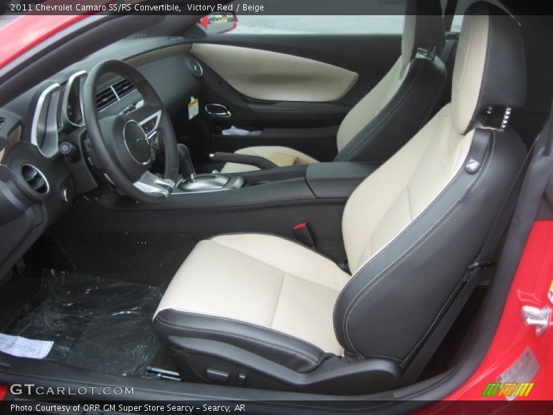 Victory Red / Beige 2011 Chevrolet Camaro SS/RS Convertible