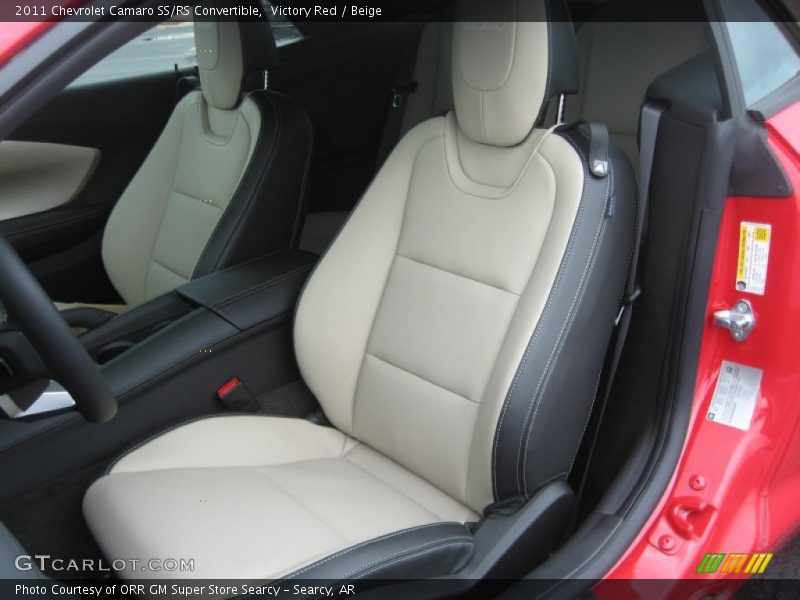 Victory Red / Beige 2011 Chevrolet Camaro SS/RS Convertible