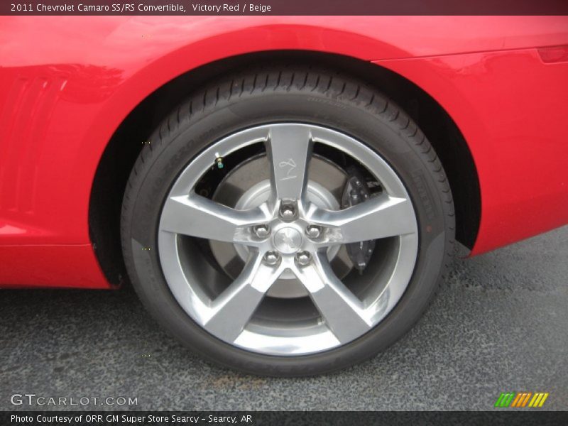 Victory Red / Beige 2011 Chevrolet Camaro SS/RS Convertible
