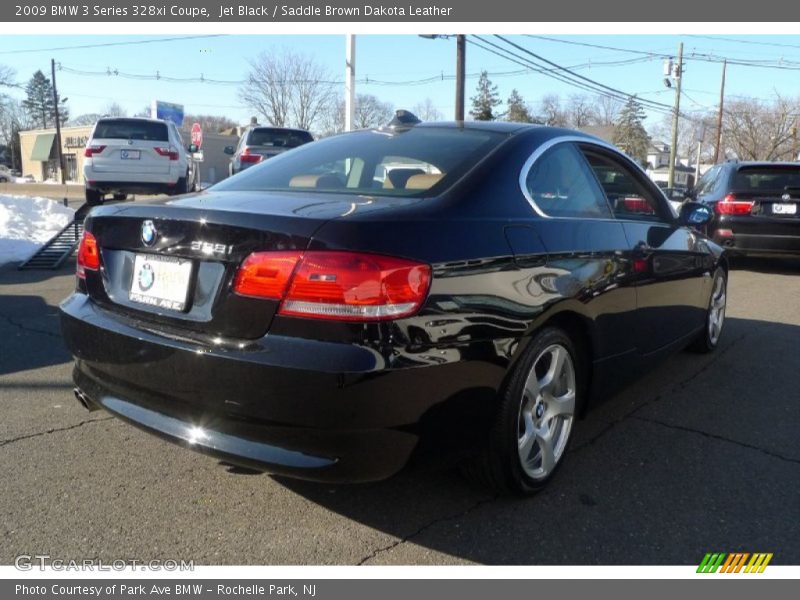 Jet Black / Saddle Brown Dakota Leather 2009 BMW 3 Series 328xi Coupe