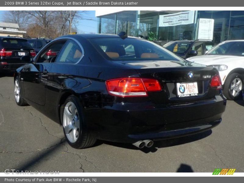 Jet Black / Saddle Brown Dakota Leather 2009 BMW 3 Series 328xi Coupe