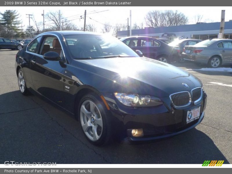 Jet Black / Saddle Brown Dakota Leather 2009 BMW 3 Series 328xi Coupe