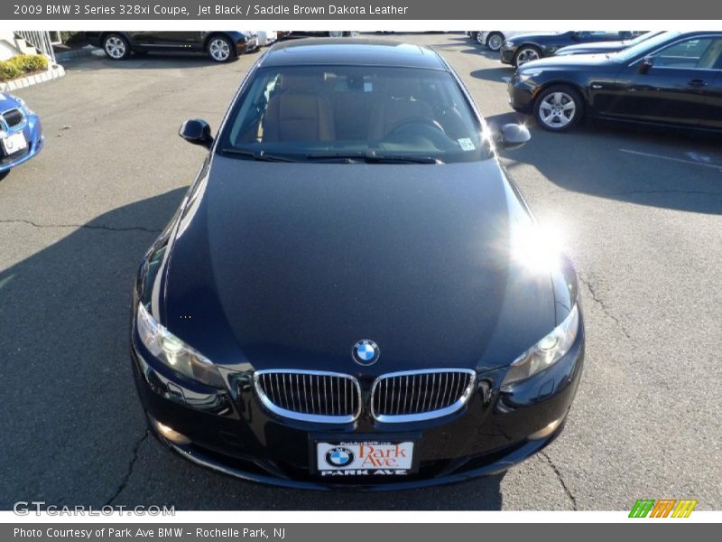 Jet Black / Saddle Brown Dakota Leather 2009 BMW 3 Series 328xi Coupe