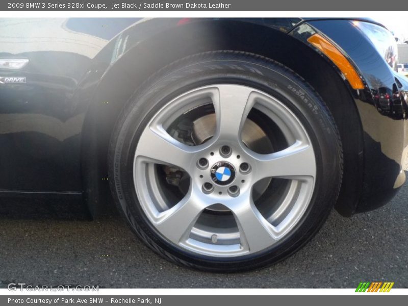 Jet Black / Saddle Brown Dakota Leather 2009 BMW 3 Series 328xi Coupe