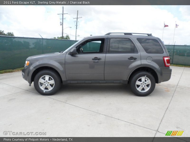 Sterling Grey Metallic / Charcoal Black 2011 Ford Escape XLT