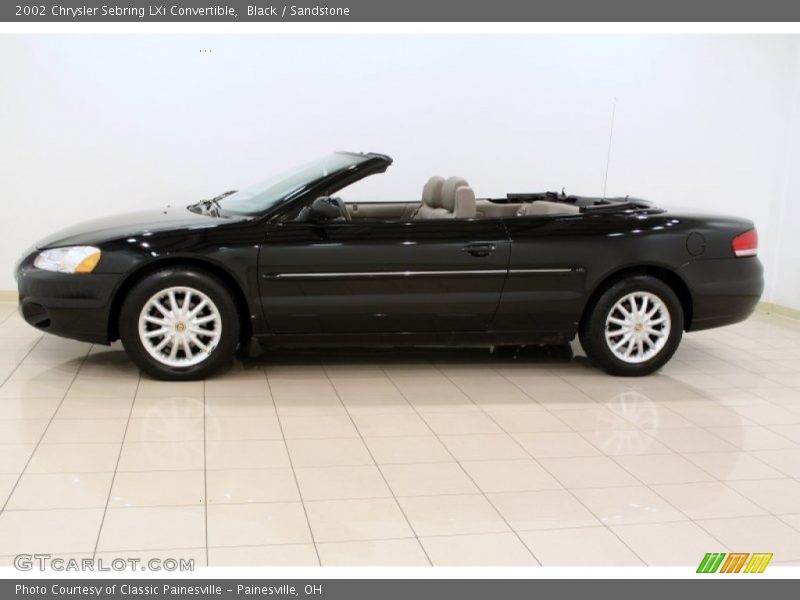 Black / Sandstone 2002 Chrysler Sebring LXi Convertible