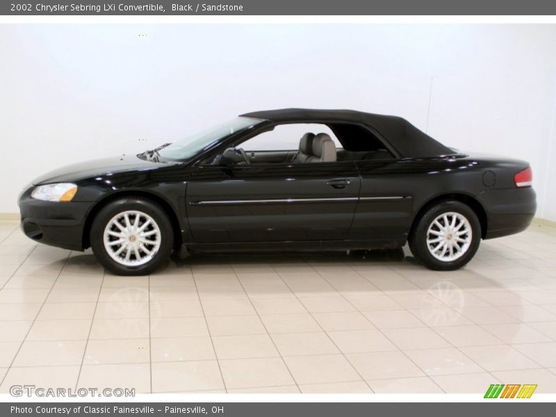 Black / Sandstone 2002 Chrysler Sebring LXi Convertible