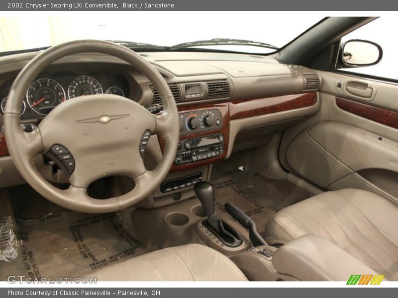 Black / Sandstone 2002 Chrysler Sebring LXi Convertible