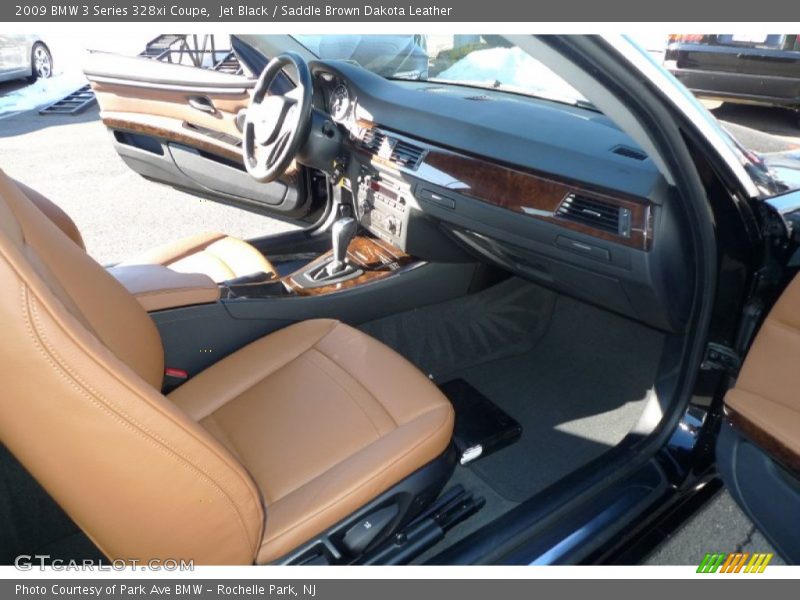 Jet Black / Saddle Brown Dakota Leather 2009 BMW 3 Series 328xi Coupe