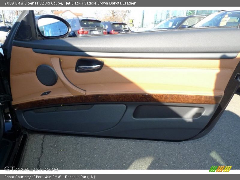 Jet Black / Saddle Brown Dakota Leather 2009 BMW 3 Series 328xi Coupe