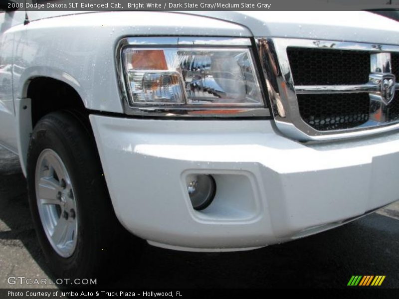Bright White / Dark Slate Gray/Medium Slate Gray 2008 Dodge Dakota SLT Extended Cab