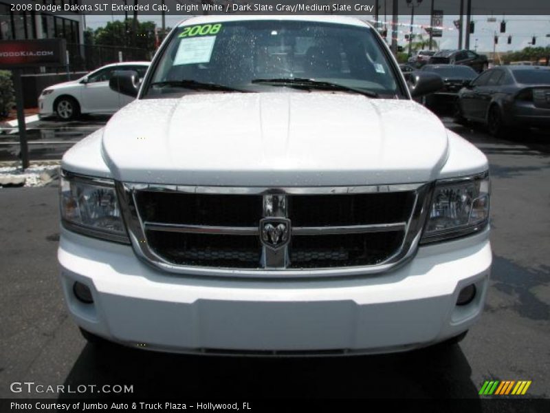 Bright White / Dark Slate Gray/Medium Slate Gray 2008 Dodge Dakota SLT Extended Cab