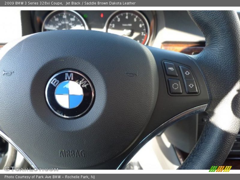 Jet Black / Saddle Brown Dakota Leather 2009 BMW 3 Series 328xi Coupe