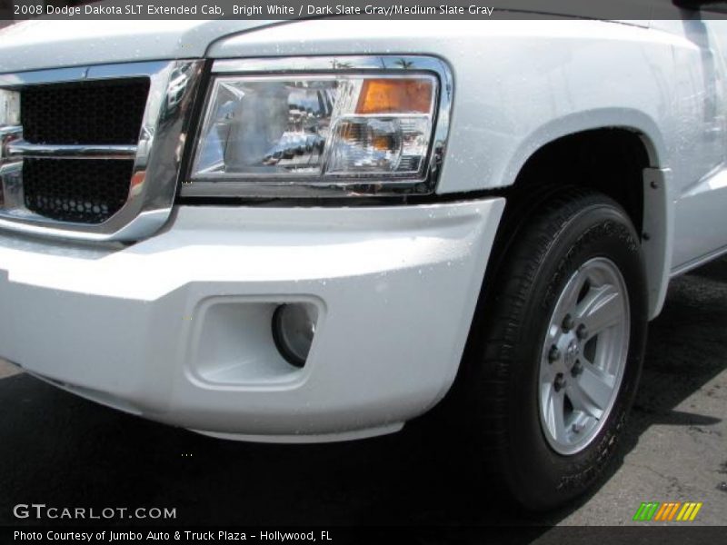 Bright White / Dark Slate Gray/Medium Slate Gray 2008 Dodge Dakota SLT Extended Cab