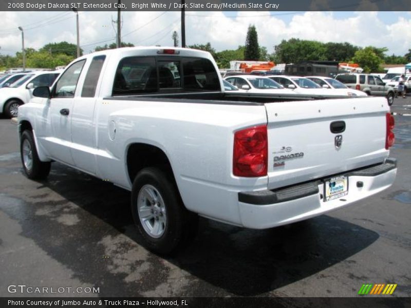 Bright White / Dark Slate Gray/Medium Slate Gray 2008 Dodge Dakota SLT Extended Cab