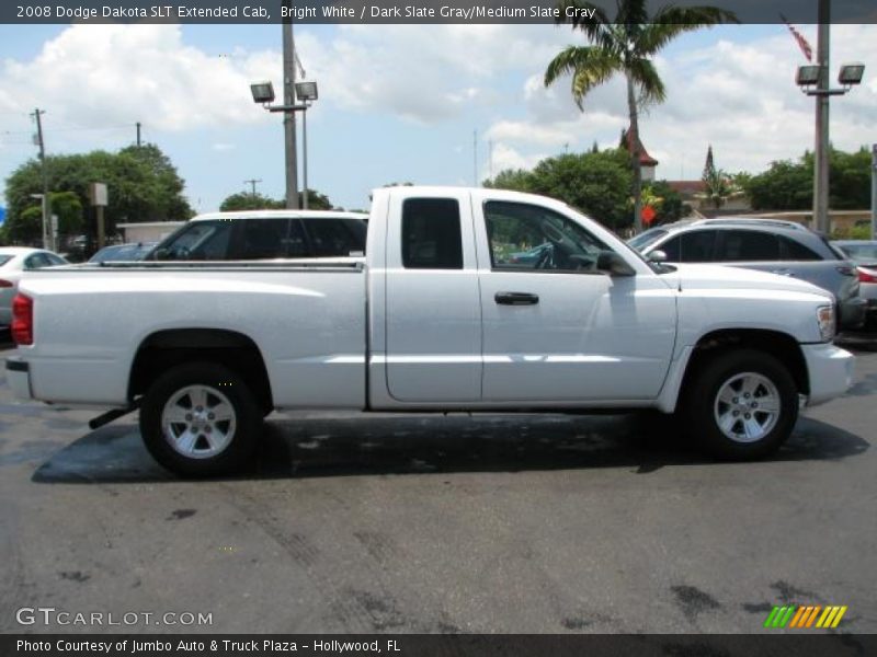 Bright White / Dark Slate Gray/Medium Slate Gray 2008 Dodge Dakota SLT Extended Cab
