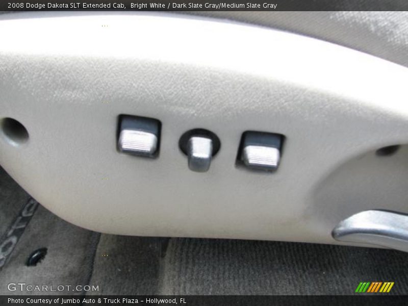 Bright White / Dark Slate Gray/Medium Slate Gray 2008 Dodge Dakota SLT Extended Cab