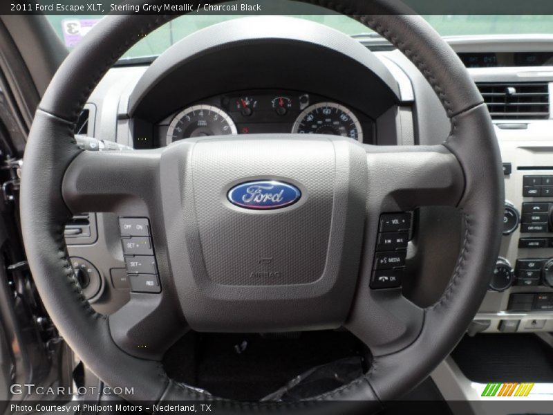 Sterling Grey Metallic / Charcoal Black 2011 Ford Escape XLT