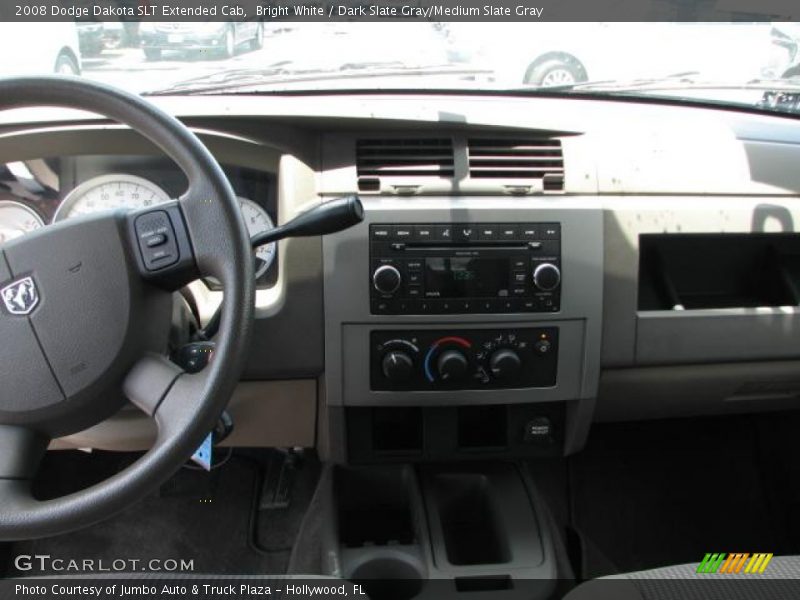 Bright White / Dark Slate Gray/Medium Slate Gray 2008 Dodge Dakota SLT Extended Cab