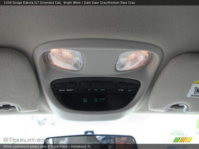Bright White / Dark Slate Gray/Medium Slate Gray 2008 Dodge Dakota SLT Extended Cab