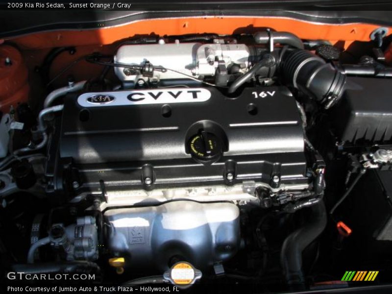 Sunset Orange / Gray 2009 Kia Rio Sedan