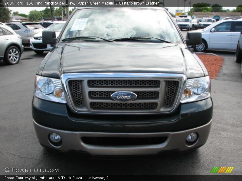 Aspen Green Metallic / Castano Brown Leather 2006 Ford F150 King Ranch SuperCrew