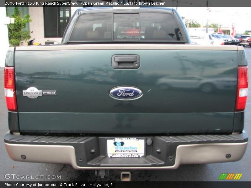 Aspen Green Metallic / Castano Brown Leather 2006 Ford F150 King Ranch SuperCrew