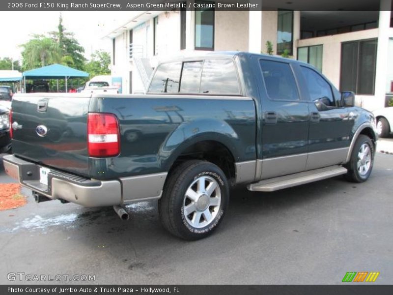 Aspen Green Metallic / Castano Brown Leather 2006 Ford F150 King Ranch SuperCrew