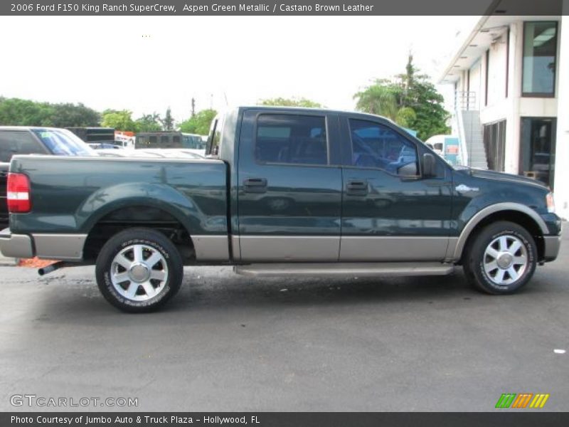 Aspen Green Metallic / Castano Brown Leather 2006 Ford F150 King Ranch SuperCrew